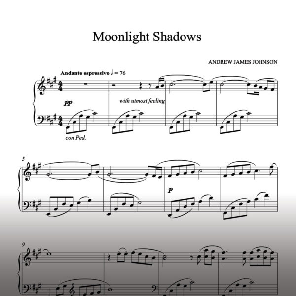 moonlight shadows notation